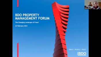 BDO Property Management Forum – The changing landscape of fraud – BDO webinar