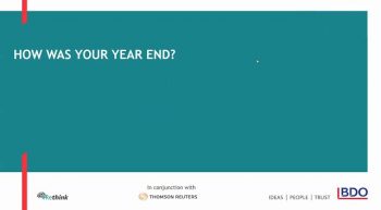 How was your year end? | BDO Webinar