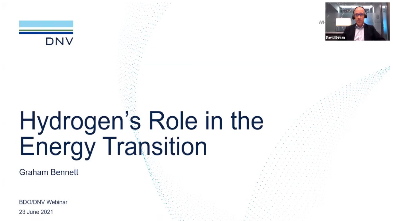 Green hydrogen: where next for the renewables industry? | BDO Webinar