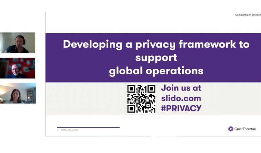 Developing a privacy framework to support global operations