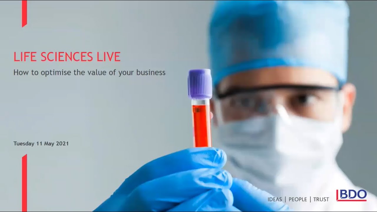 Webinar: Life Sciences Live – How to optimise the value of your business | 11 May 2021