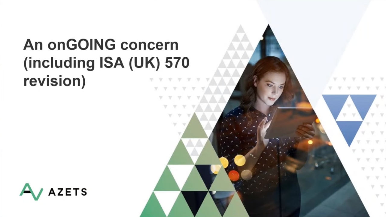 Azets Webinar: An onGOING concern