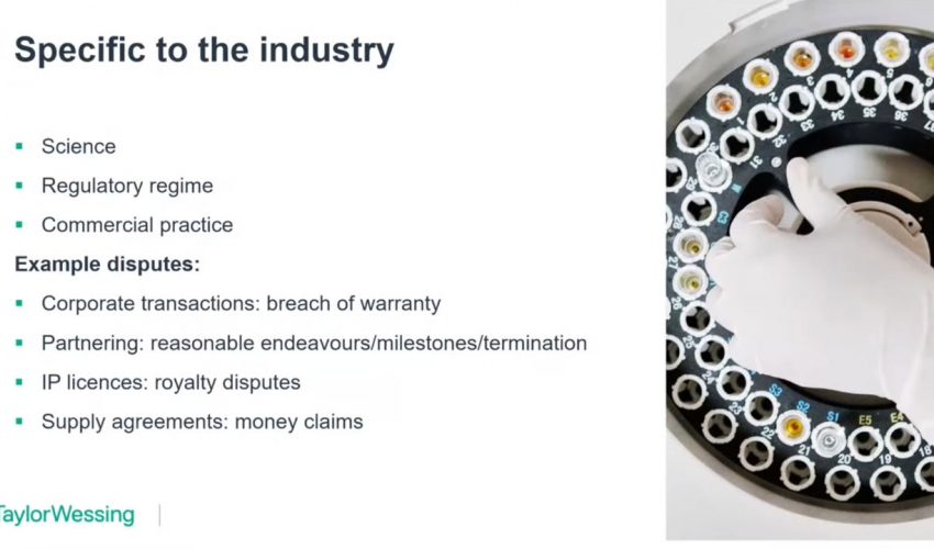 How to arbitrate a life sciences contract dispute