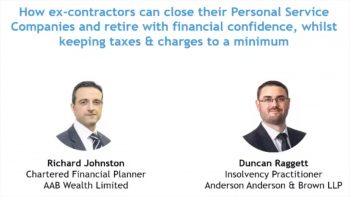 Webinar: Contractors with Personal Service Companies planning for retirement