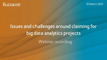 R&D webinar Q&A | Issues and challenges when claiming for big data analytics
