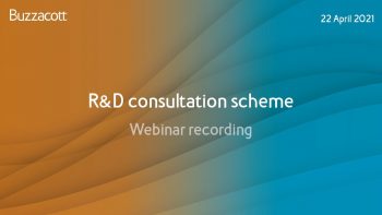 R&D webinar Q&A | R&D consultation scheme