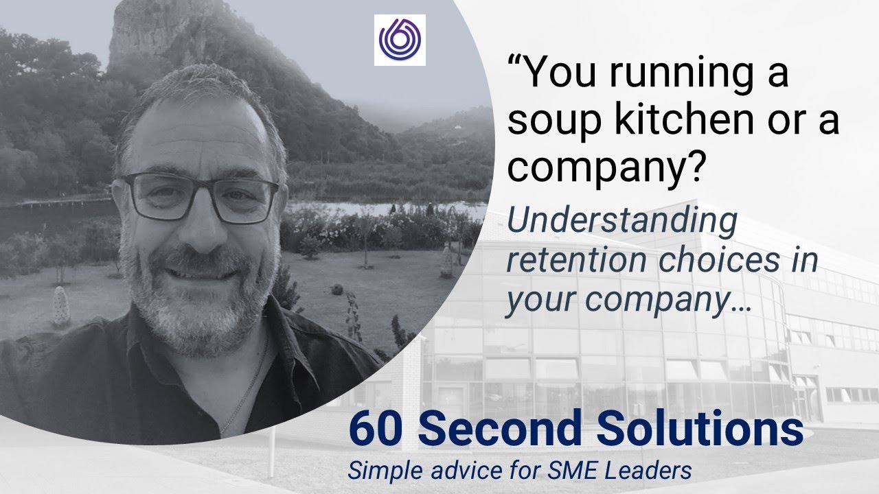 Are you running a soup kitchen or a company?