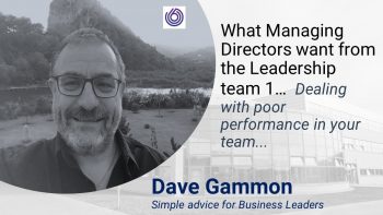 Dealing with poor performance and having the conversation – Things Leaders do.