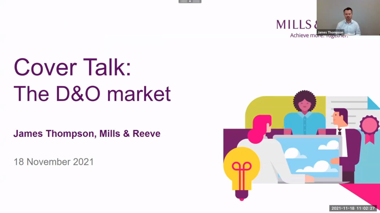Cover Talk: Claims trends and emerging risks in D&O insurance