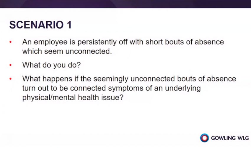 Managing sickness absence