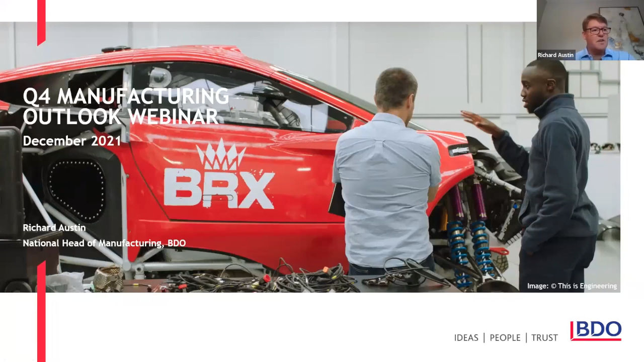 BDO Manufacturing Outlook Webinar | Q4 2021