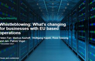 Whistleblowing: What’s changing for businesses with EU based operations