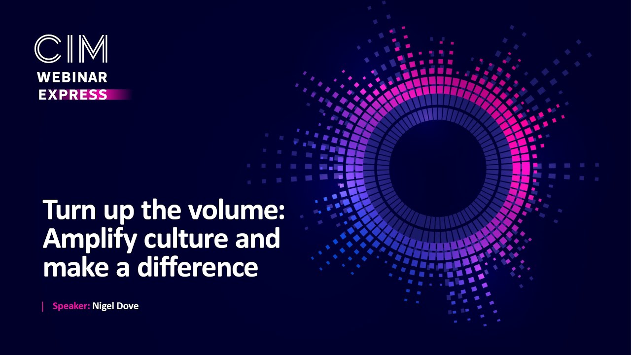 Turn up the volume: Amplify culture and make a difference