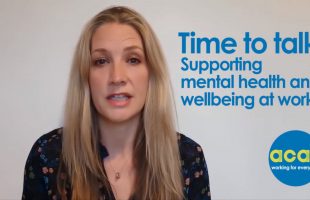 Time to talk: Supporting mental health and wellbeing at work