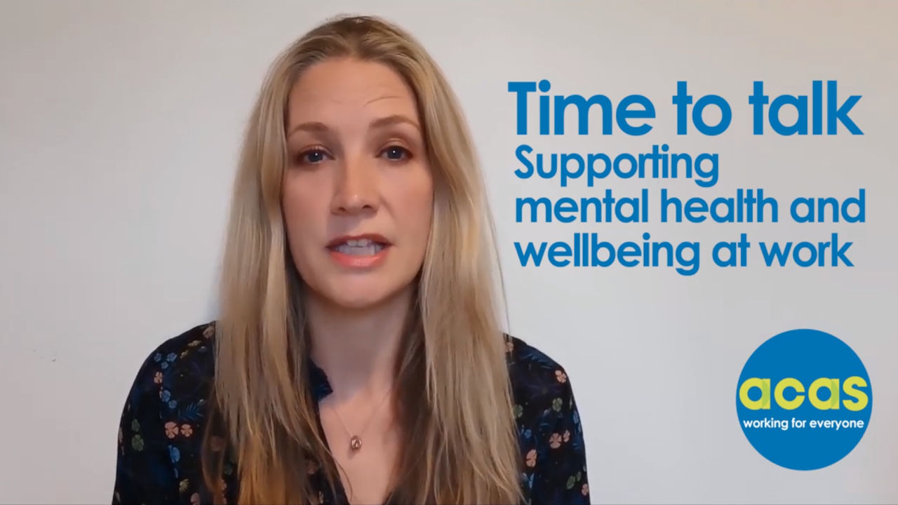 Time to talk: Supporting mental health and wellbeing at work