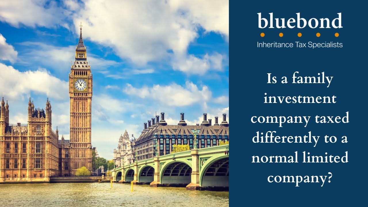 Is a family investment company taxed differently to a normal limited company?