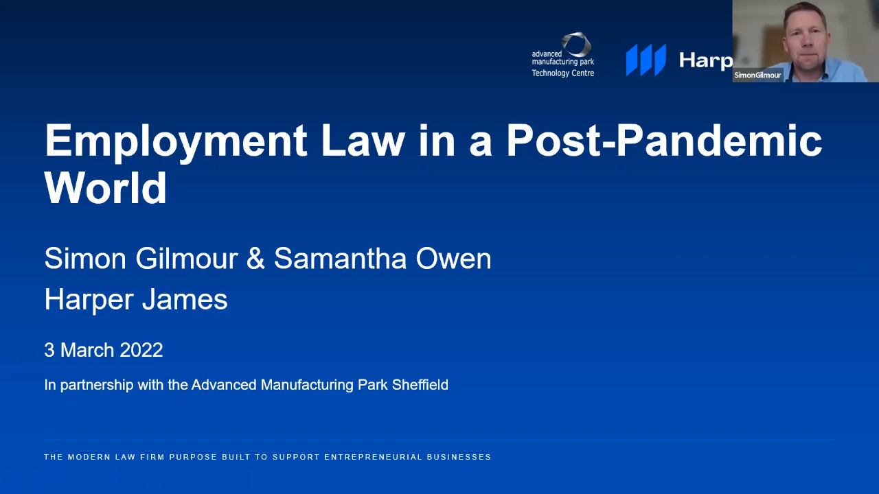 Employment law in a post pandemic world