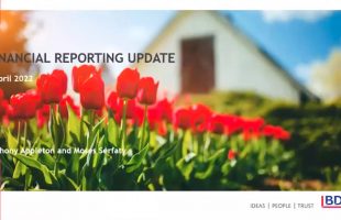 Financial reporting update – April 2022