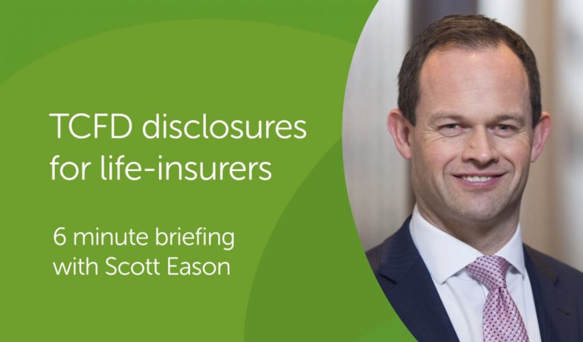 TCFD disclosures for life insurers