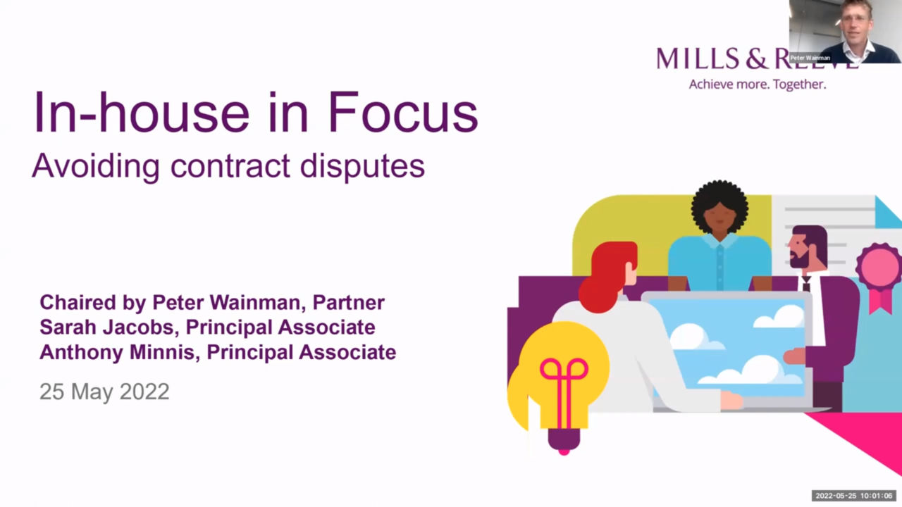 In house in Focus: Avoiding contract disputes