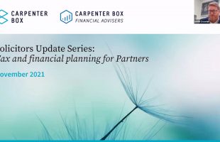 Solicitors Update Webinar: Tax and financial planning for Partners | November 2021