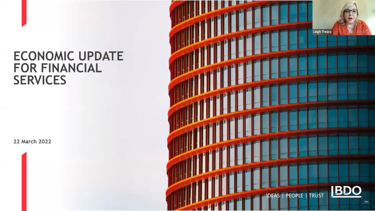 Economic Update for Financial Services