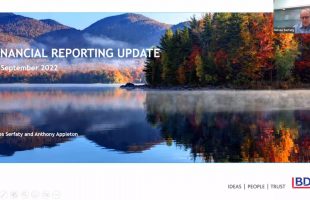 Financial Reporting Update – September 2022