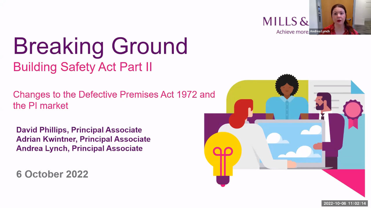 Key changes brought by the Building Safety Act – Part Two