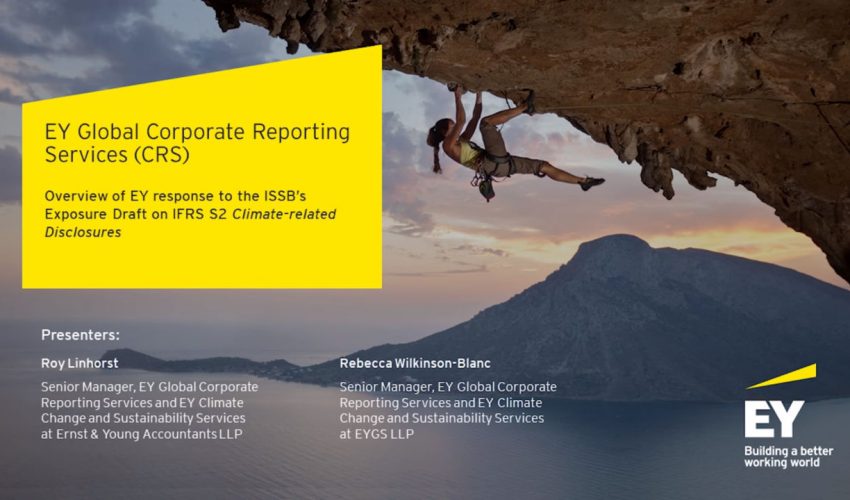 Overview of EY response to the ISSB’s Exposure Draft on IFRS S2