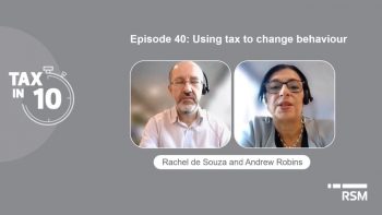 Using tax to change behaviour