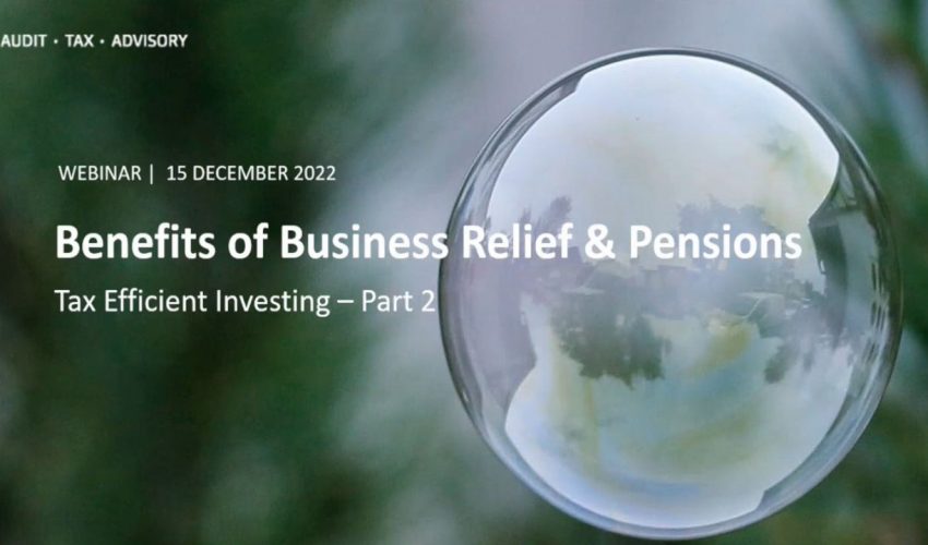 Benefits of Business Relief & Pensions