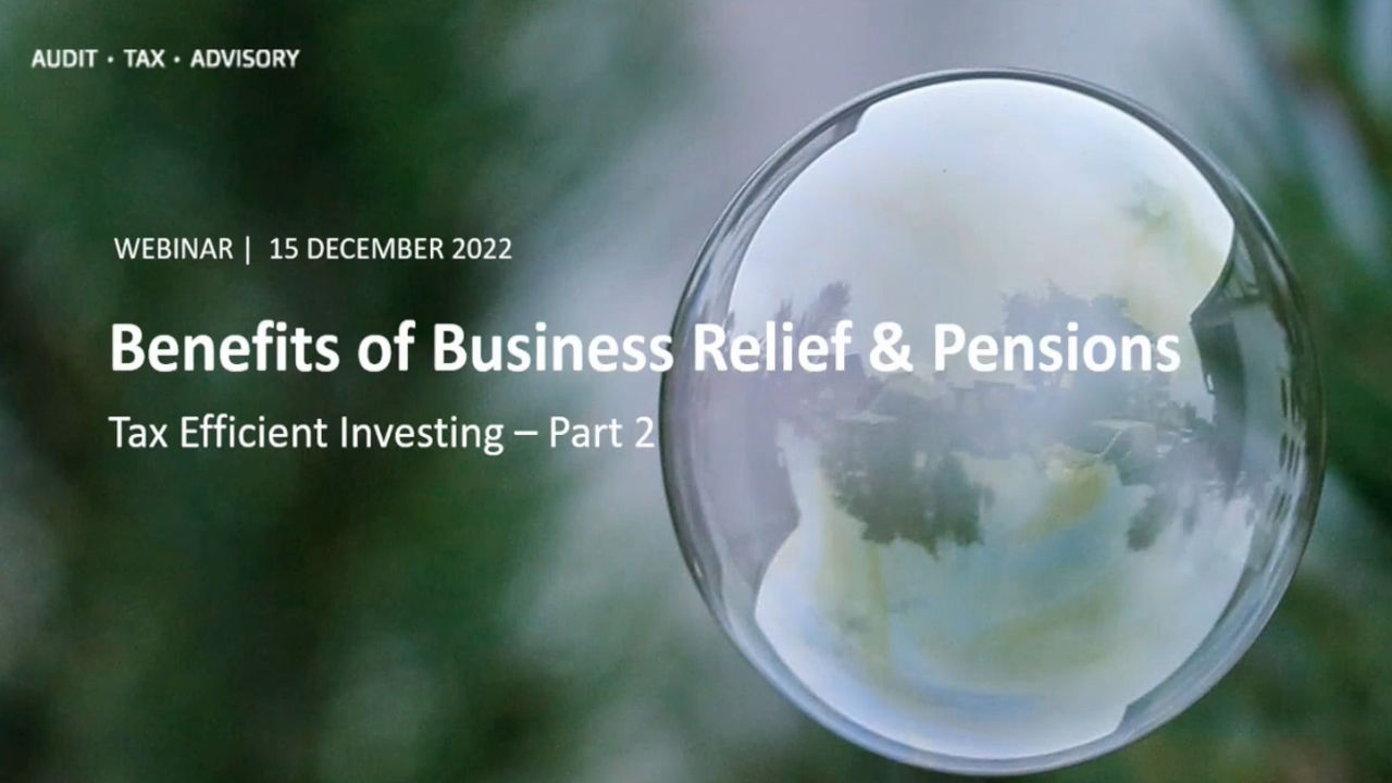 Benefits of Business Relief & Pensions