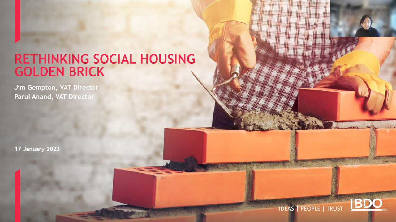Rethinking Social Housing: Golden Brick – Jan 2023