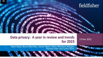 Data privacy: A year in review and trends for 2023