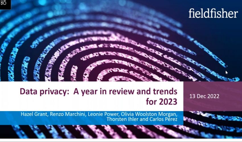 Data privacy: A year in review and trends for 2023