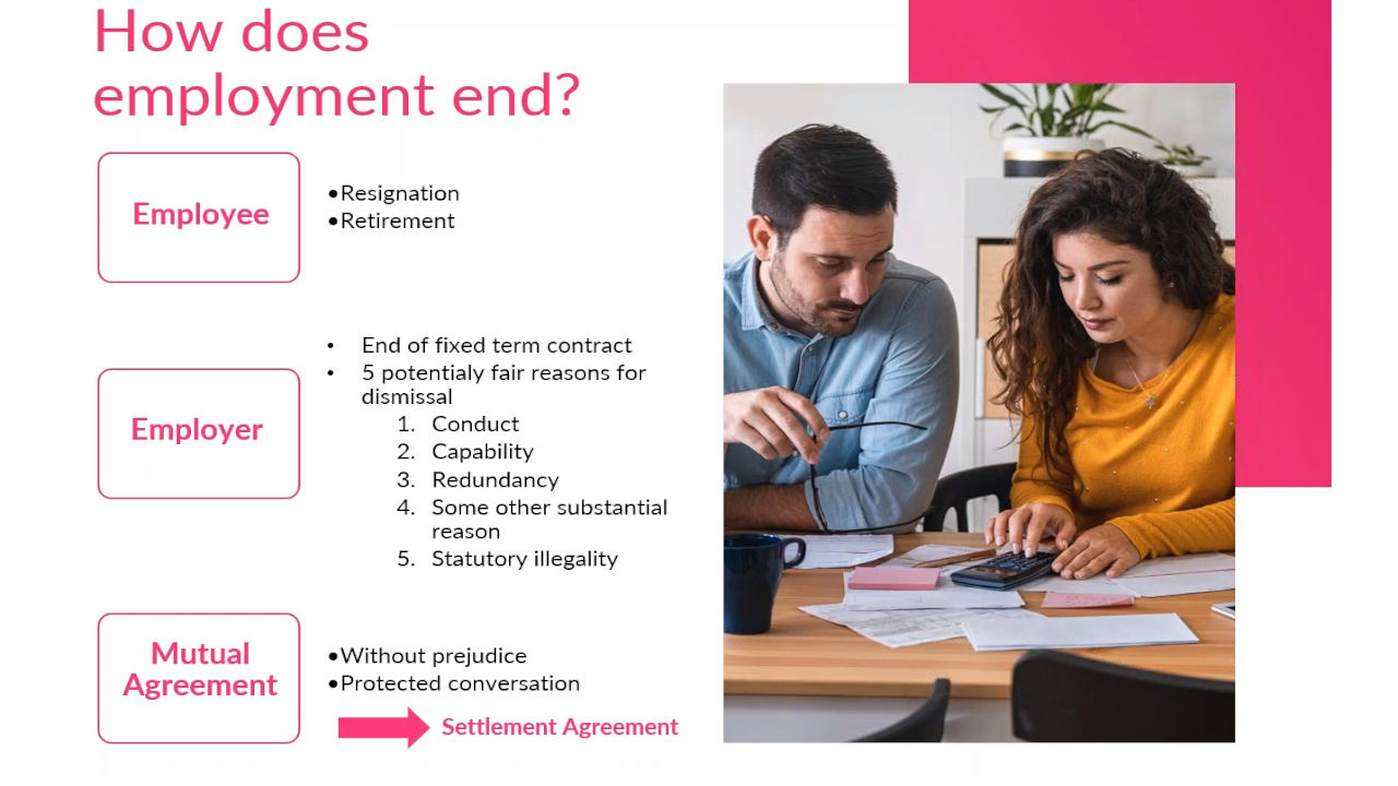 5 key considerations when employment ends