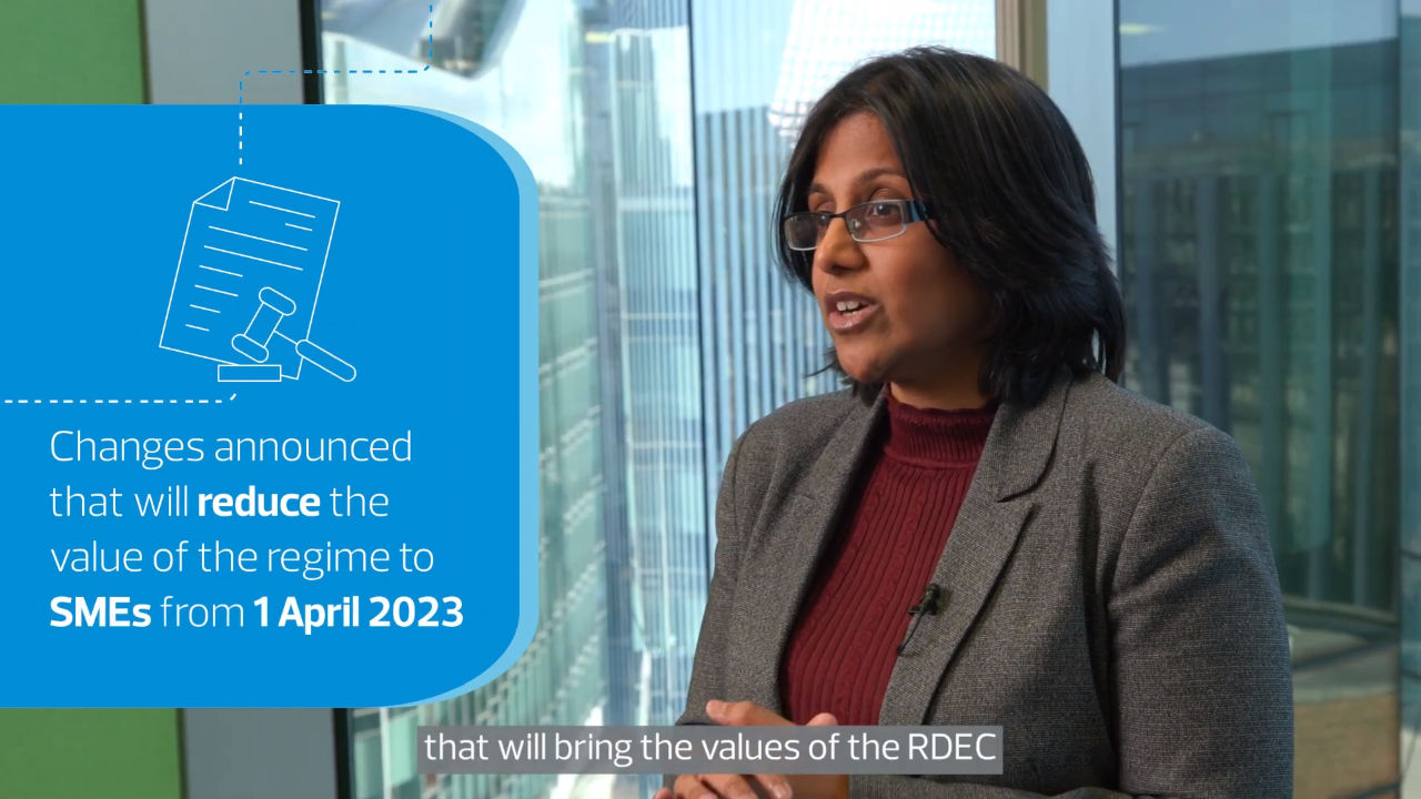 How will the changes to the R&D tax relief regime from April 23 impact you most?