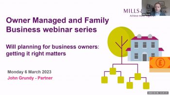 Will planning for businesses: OMB webinar series