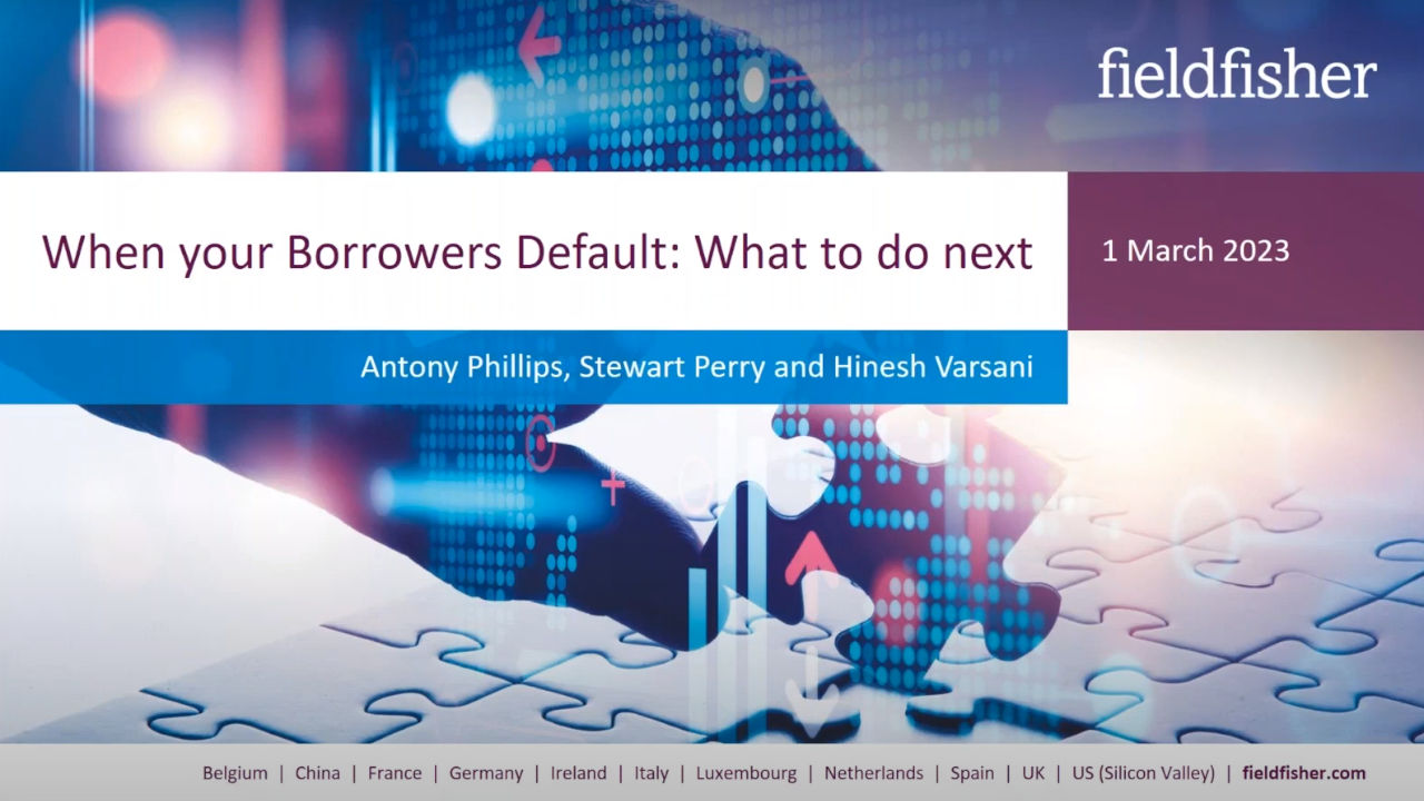 When your Borrowers Default: What to do next