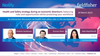 Health and Safety strategy during an economic downturn