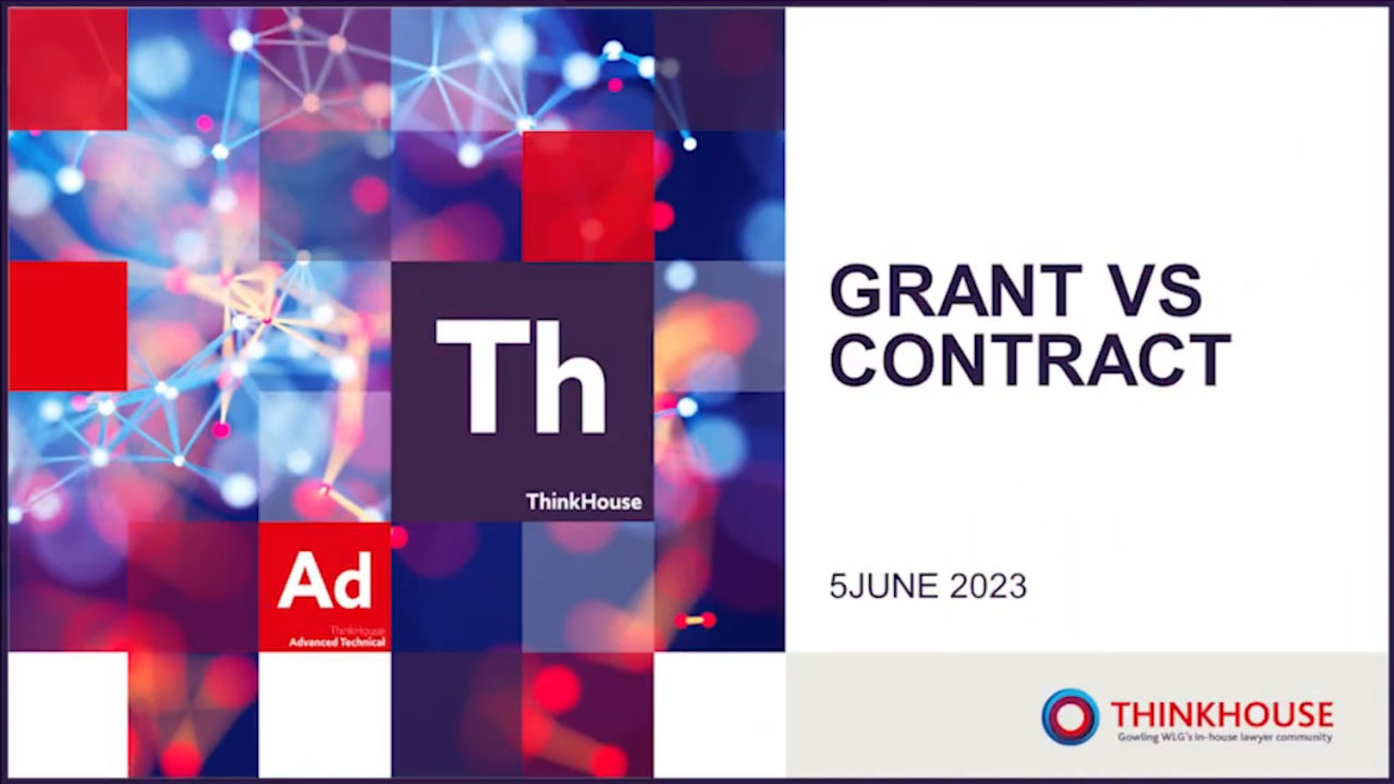 ThinkHouse – Public Sector – Grants v Contracts