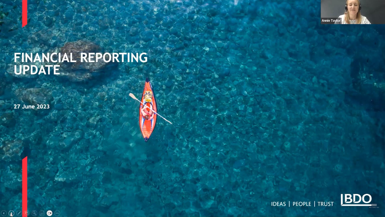 Financial Reporting Webinar | June 2023
