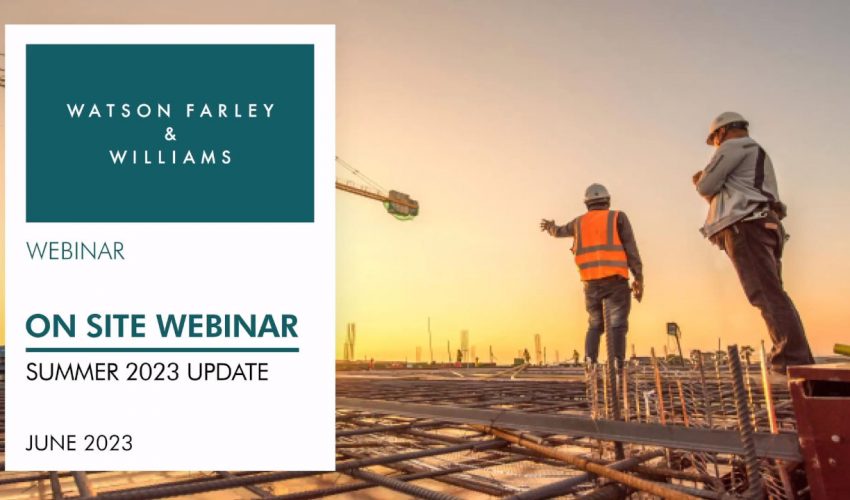 On Site Construction Webinar Series: Summer 2023 Update