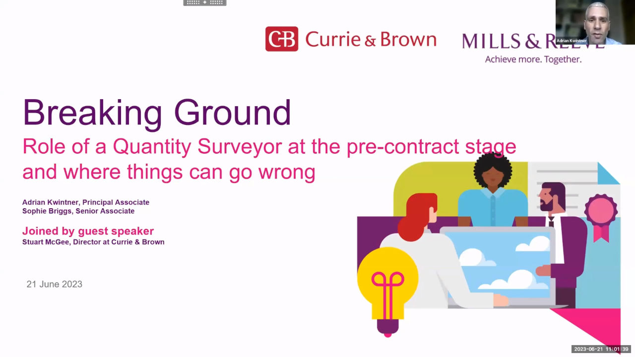 The duties of a Quantity Surveyor – what are they and where can things go wrong?