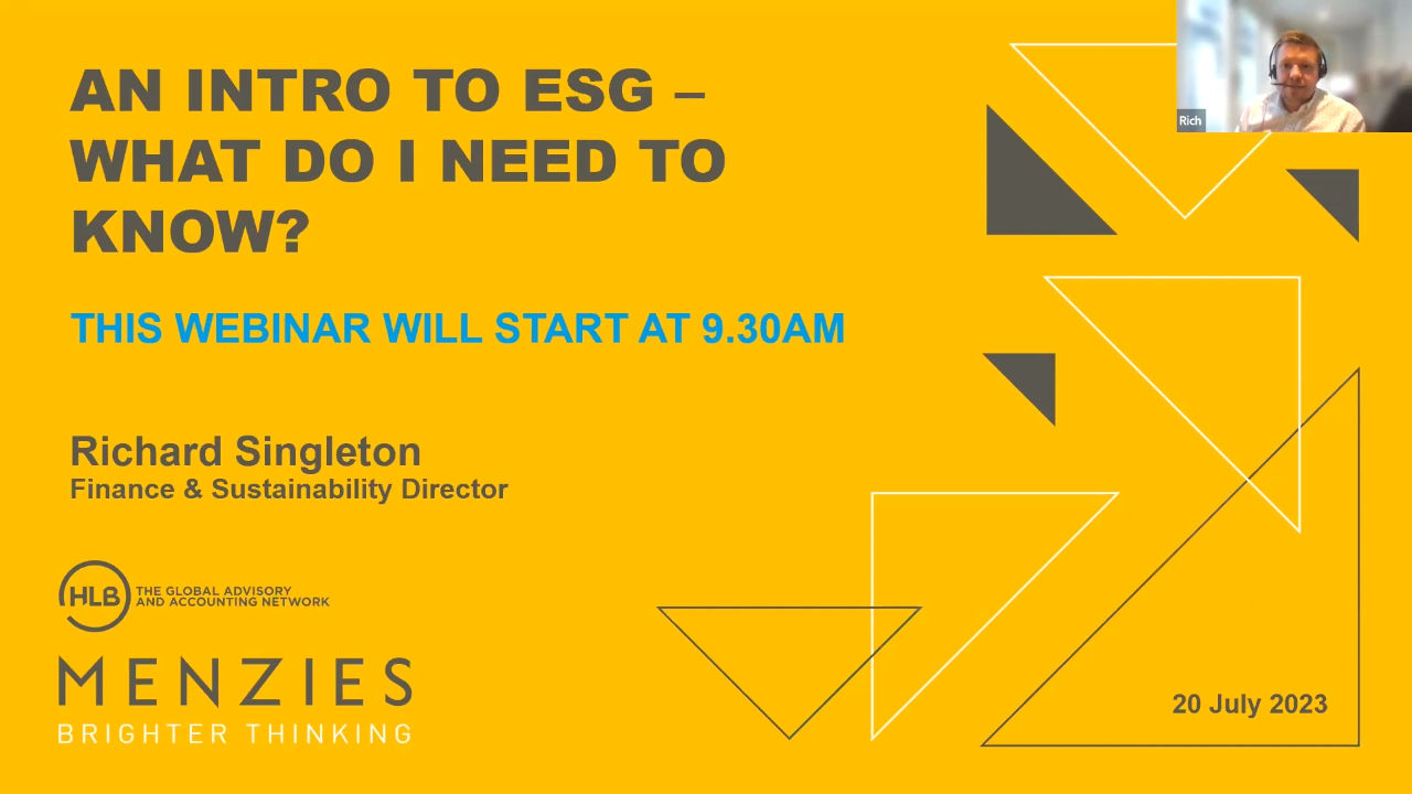 ESG: Everything You Should Know Webinar
