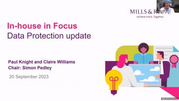 In house in Focus: Data protection update