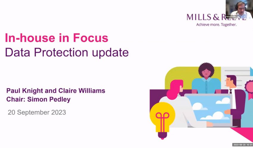 In house in Focus: Data protection update