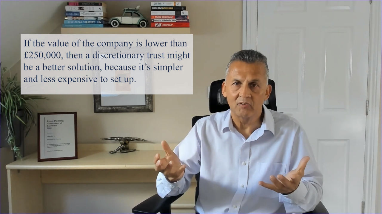 Should I use a discretionary trust or an Employee Benefit trust to hold my company shares?
