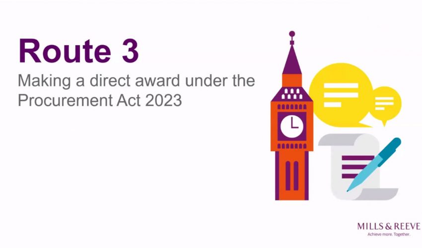 The impact of the Procurement Act 2023 on five different routes to procurement