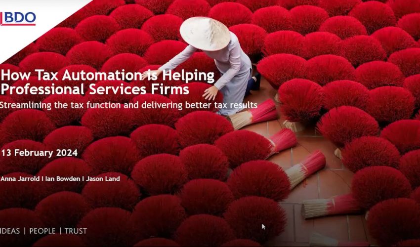 Professional Services Tax Webinar